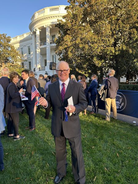 ProAgni’s CEO, Lachlan Campbell, on the South Lawn of the White House